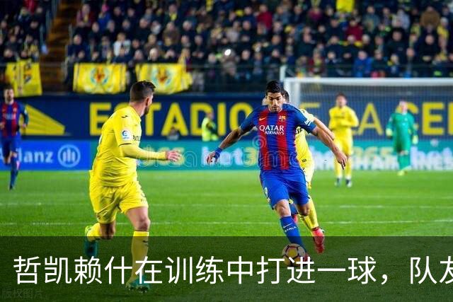 哲凯赖什在训练中打进一球，队友们看到后抱头惊呼